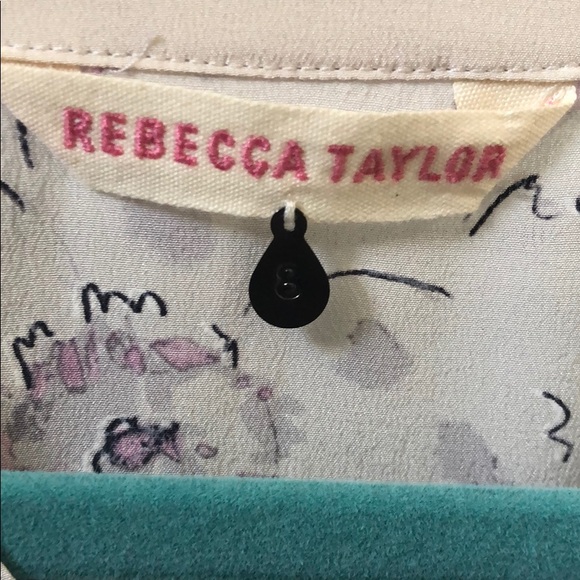Rebecca Taylor 100% silk size 8 top. Gorgeous! - Picture 2 of 4